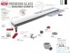 Wiper New Premium White Glass Odpływ liniowy z kołnierzem 70 cm syfon drop 50 poler 500.0382.01.070